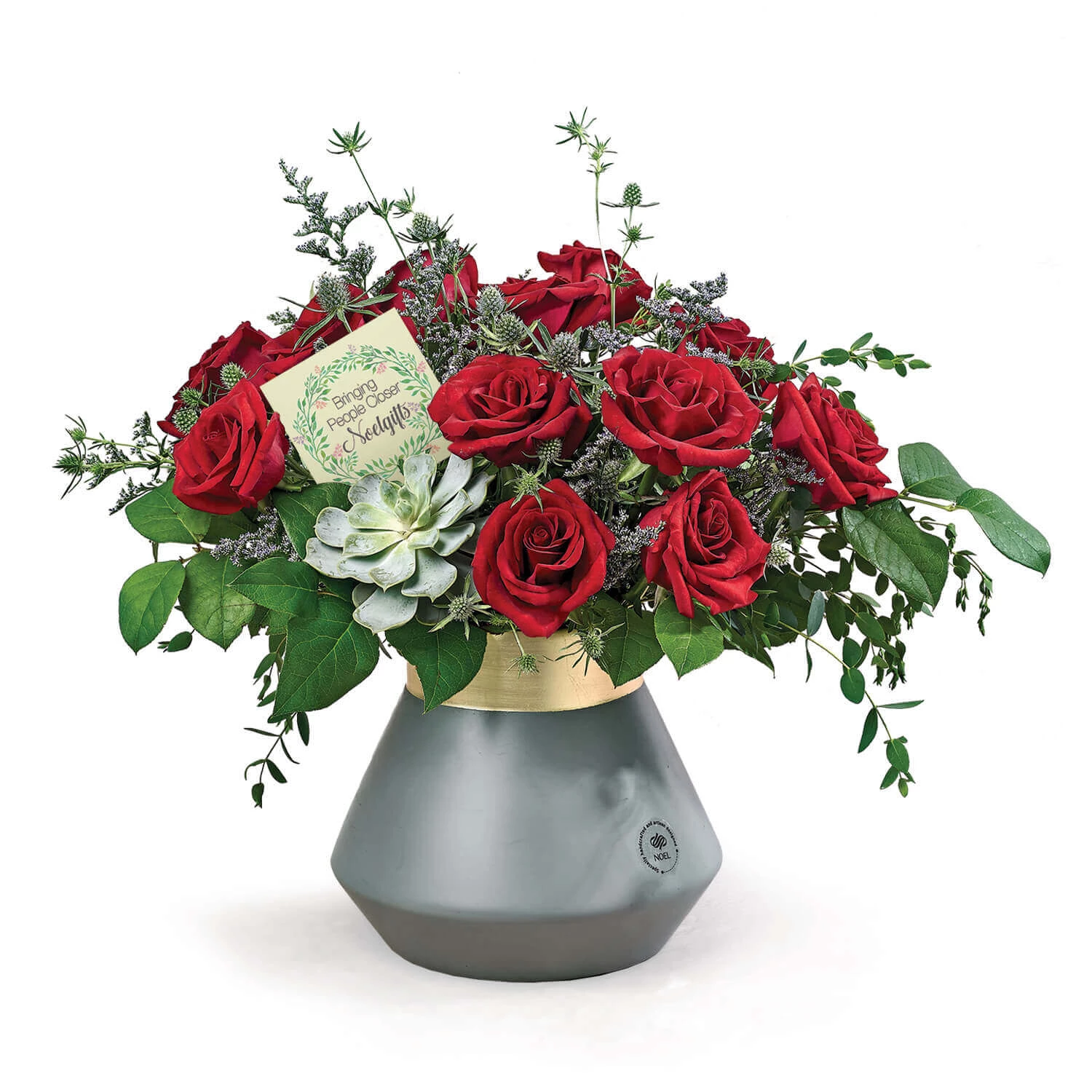 Burgundy Spread Flower Arrangement