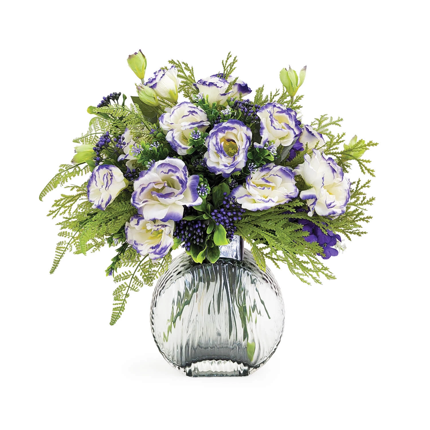 Eustoma Whispers Artificial Flower Arrangement