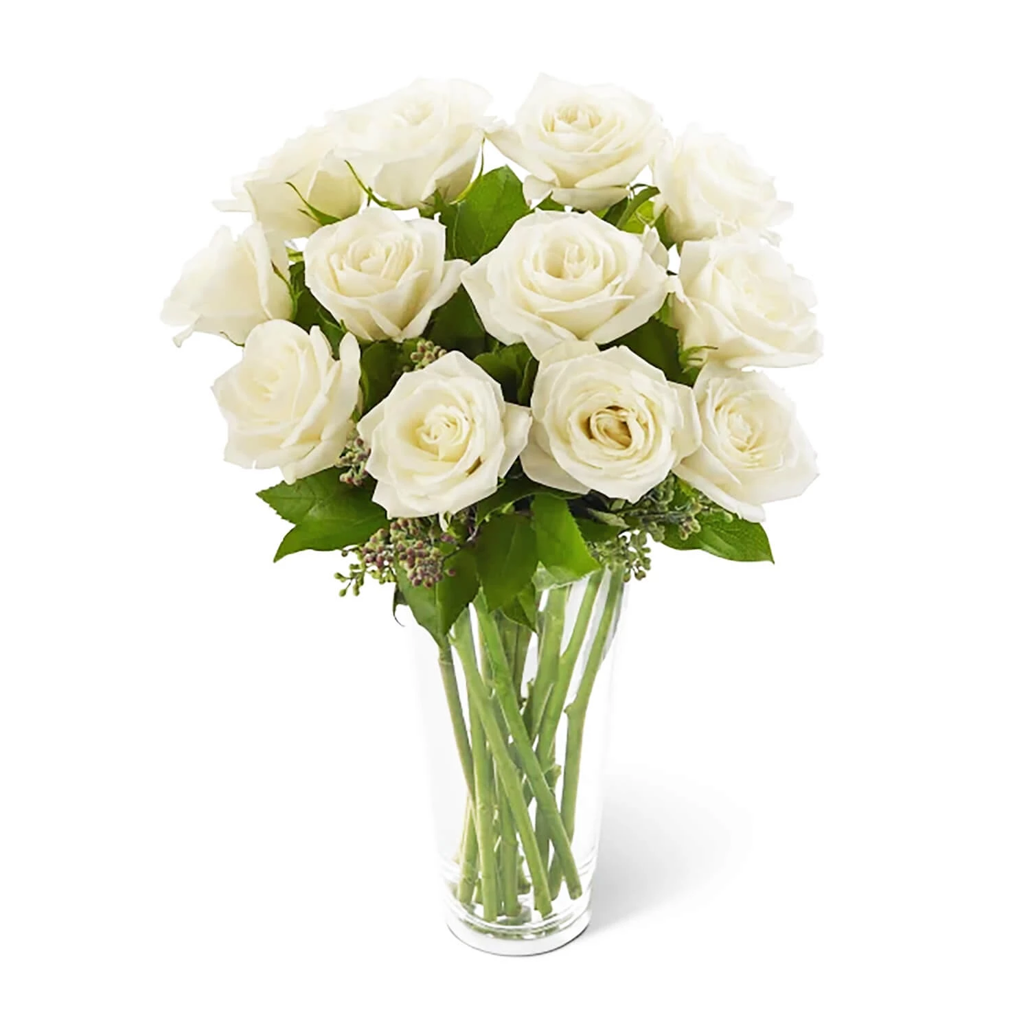 White Roses in a Vase