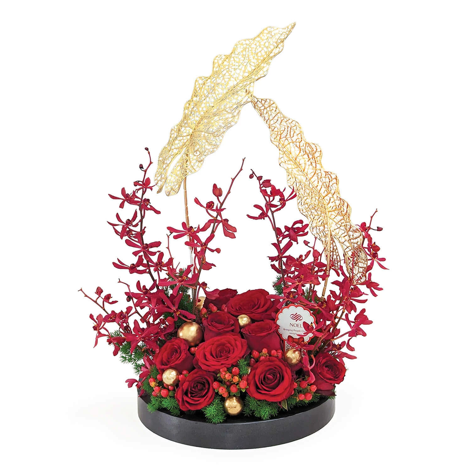 Golden Coronation Congratulatory Flower Arrangement