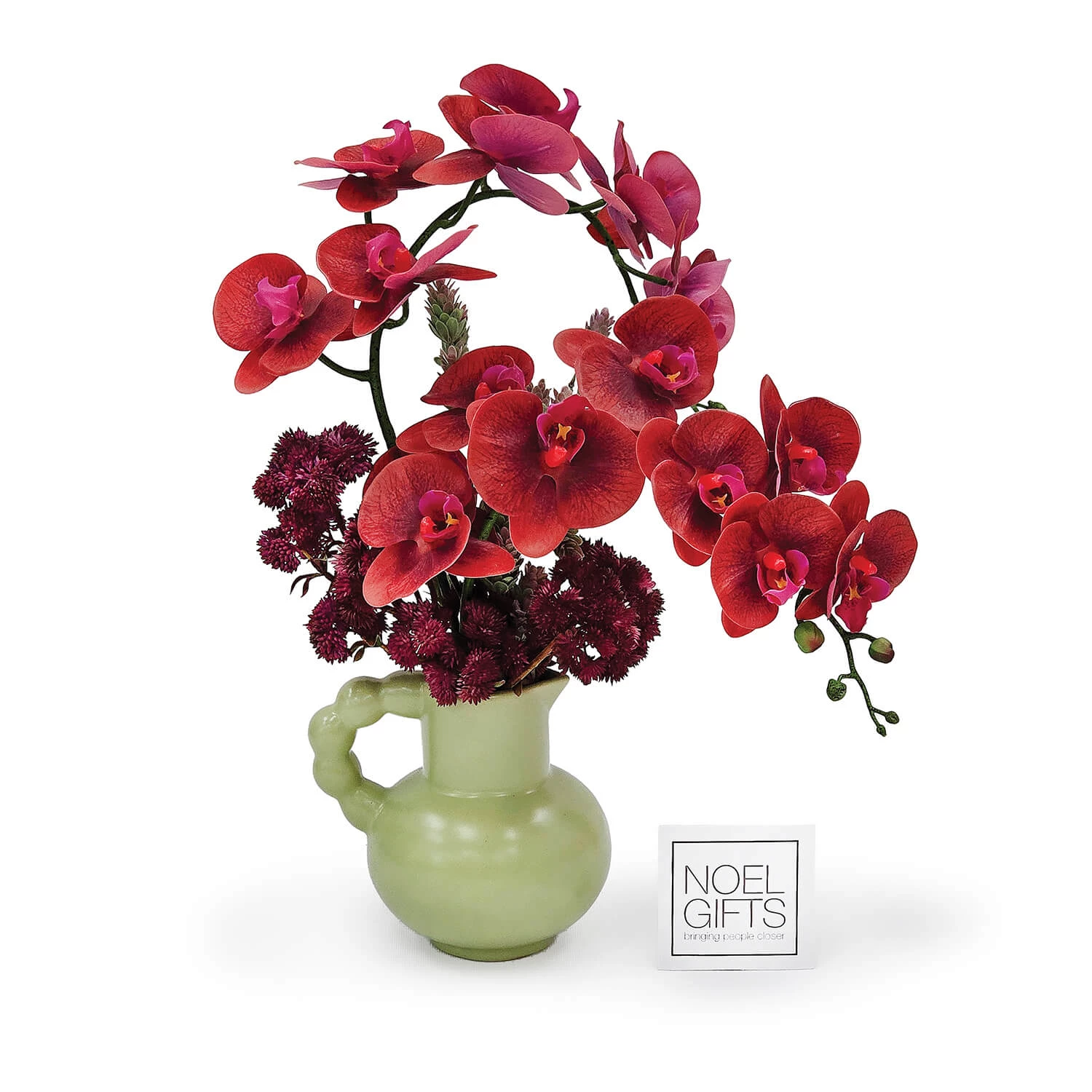 Velvet Orchid Artificial Flower Arrangement