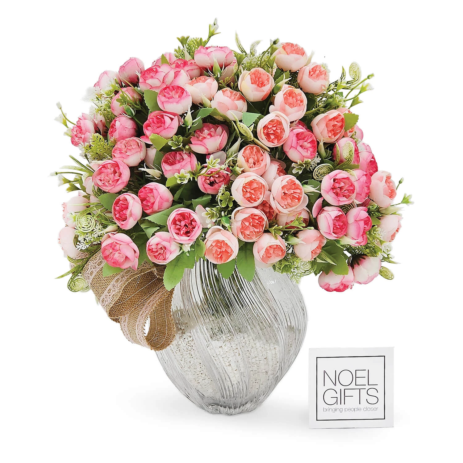 Rosette Glow Artificial Flower Arrangement