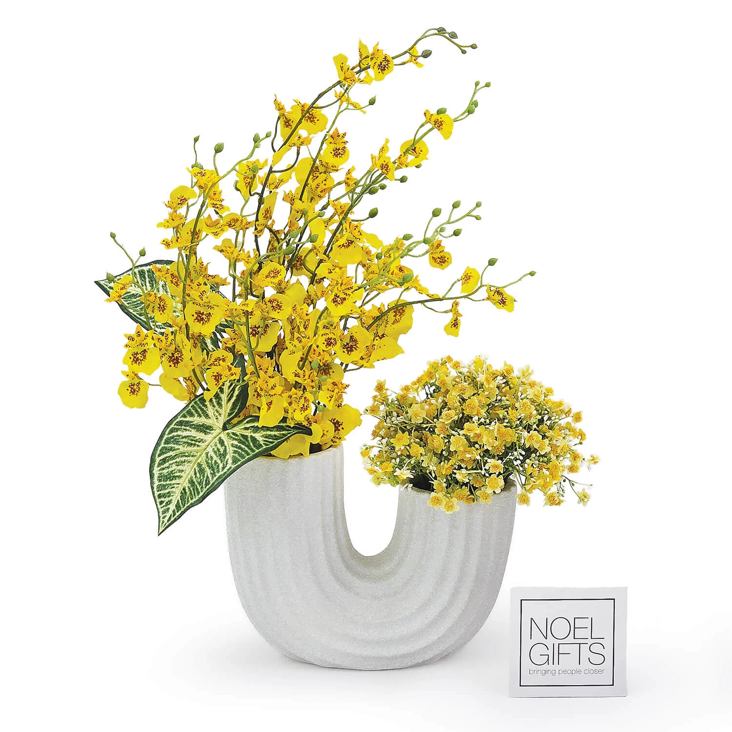 Golden Arc Artificial Flower Arrangement
