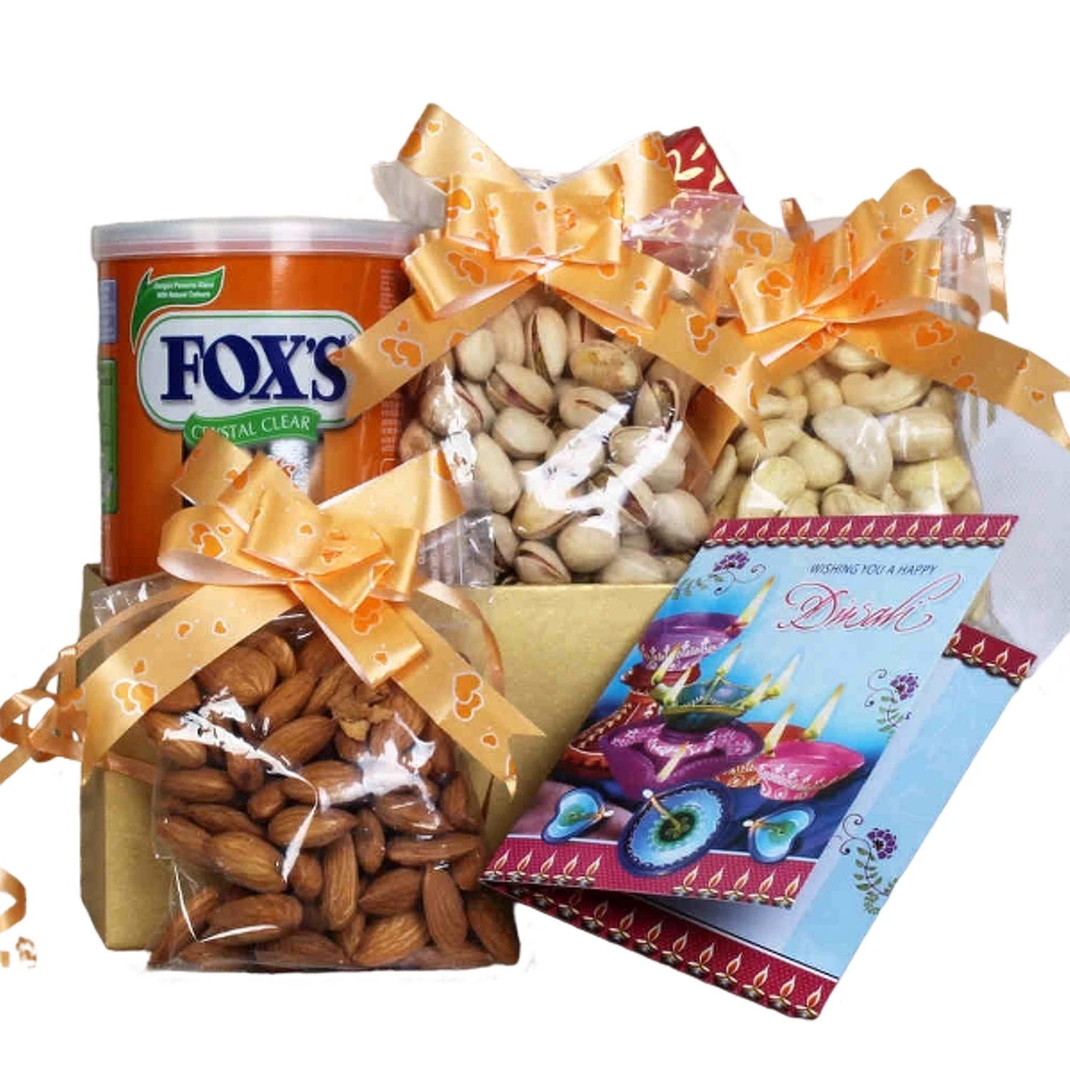 Dryfruit and Fox hamper for diwali